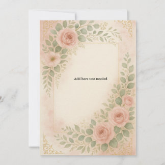 Wedding template simple  kaart