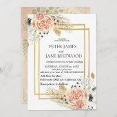 Wedding template simple  kaart (Voorkant / Achterkant)