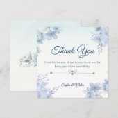 Wedding Thank You Card Elegant Editable Bedankkaart (Voorkant / Achterkant)