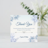 Wedding Thank You Card Elegant Editable Bedankkaart (Staand voorkant)