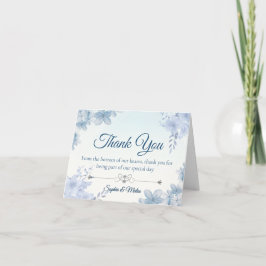 Wedding Thank You Card Elegant Editable Bedankkaart