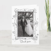 Wedding Thank You Card Kaart (Voorkant)