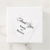 Wedding Thank You Card - Schoon en elegant ontwerp Bedankjes Labels (In situ)
