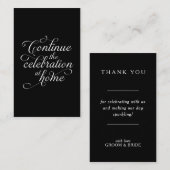 Wedding Thank You Card Visitekaartje (Voorkant / Achterkant)