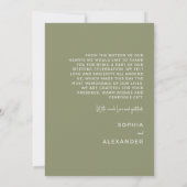 Wedding Thank You Cards "Delicate Calla Lilies" Bedankkaart (Achterkant)