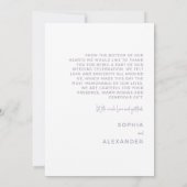 Wedding Thank You Cards " Delicate irises" Bedankkaart (Achterkant)