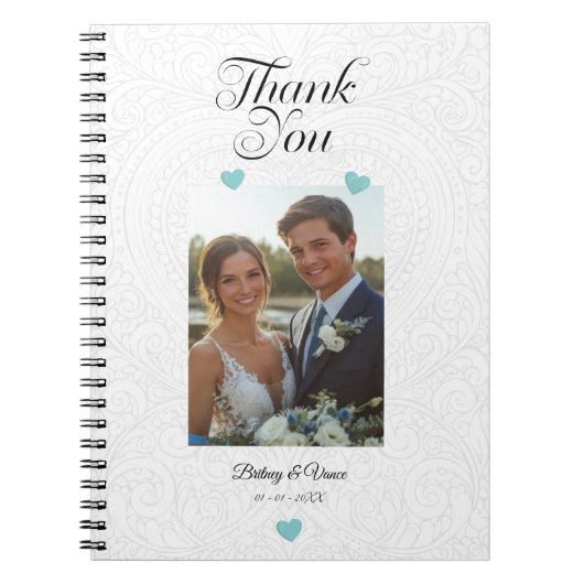 Wedding Thank You List Note Book Notitieboek (Voorkant)