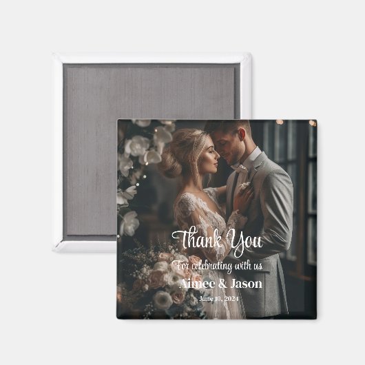 Wedding Thank You Magnet (Voorkant / Achterkant)