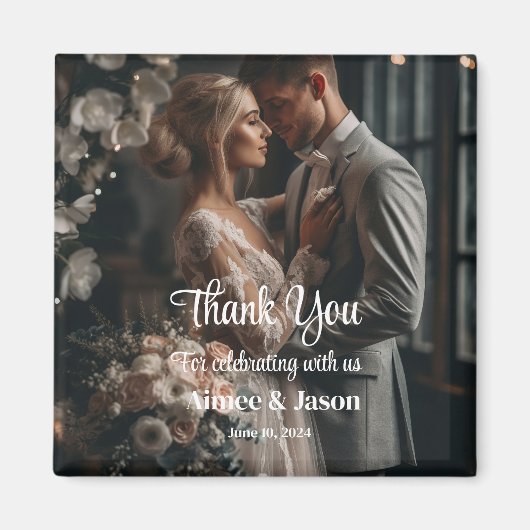 Wedding Thank You Magnet (Voorkant)