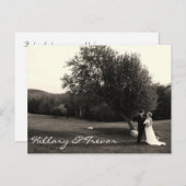 Wedding Thank you Postcard Briefkaart (Voorkant / Achterkant)