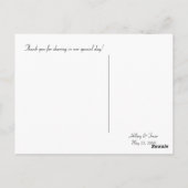 Wedding Thank you Postcard Briefkaart (Achterkant)