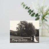 Wedding Thank you Postcard Briefkaart (Staand voorkant)