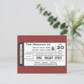 Wedding Ticket! Kaart (Staand voorkant)