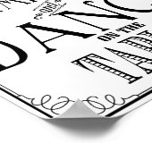 Wedding: Tijd voor drink champagne en dans Poster (Hoek)