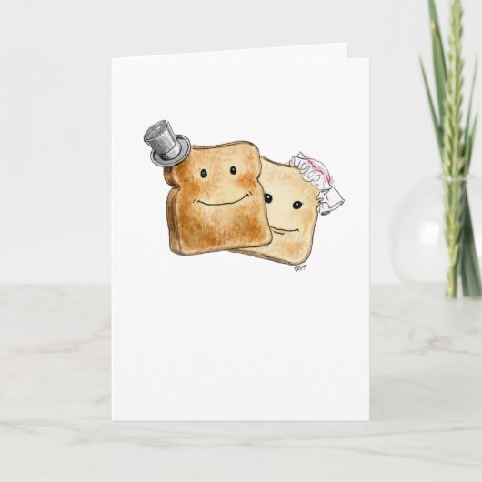Wedding Toast Wenskaart Kaart (Voorkant)
