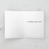 Wedding Toast Wenskaart Kaart (Binnen)