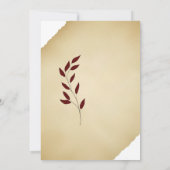 Wedding Torn Sepia Geometric Non-Binary Kaart (Achterkant)