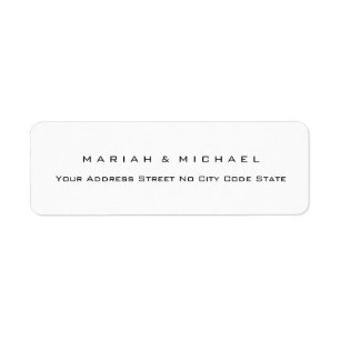Wedding Trend Minimalist Professionele Naam Adres Etiket
