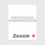 Wedding Trend Minimalist Professionele Naam Adres Sticker<br><div class="desc">Degenen die het zien zullen zeggen wat een simpel ontwerp is en zullen hun ogen niet van dit product kunnen aftrekken. Het is een zeer elegant, zeer esthetisch en zeer eenvoudig perfect ontwerp. Met een dergelijke eenvoud zult u onmiddellijk nadenken over wat een mooie persoonlijkheid u hebt en over de...</div>