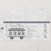 Wedding Trolley Uitnodiging (Voorkant / Achterkant)