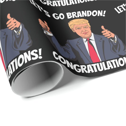 WEDDING TRUMP LAAT BRANDON WRAPPING PAPIER GAAN (Rol Hoek)