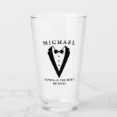 Wedding Tuxedo gepersonaliseerde vader van de brid Glas (Voorkant)