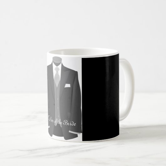 Wedding Tuxedo Vader van de Bride Mok Gift (Voorkant rechts)