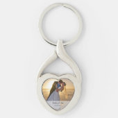 Wedding Twisted Heart Metal Sleutelhanger (Voorkant)