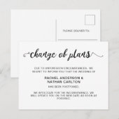 Wedding uitgestelde aankondiging annulering Eenvou (Voorkant / Achterkant)