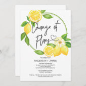 Wedding Uitgestelde notities Wijziging plannen Lem Kaart (Voorkant / Achterkant)