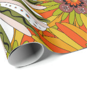 Wedding-uitnodiging. Abstracte florale achtergrond Cadeaupapier (Rol Hoek)