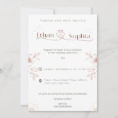 Wedding Uitnodiging Card Design Online (Voorkant)