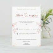 Wedding Uitnodiging Card Design Online (Staand voorkant)