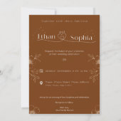 Wedding Uitnodiging Card Design Online (Achterkant)