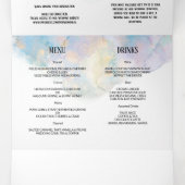 WEDDING-uitnodiging/details/menu/rsvp. Drieluik Kaart (Binnenkant midden)