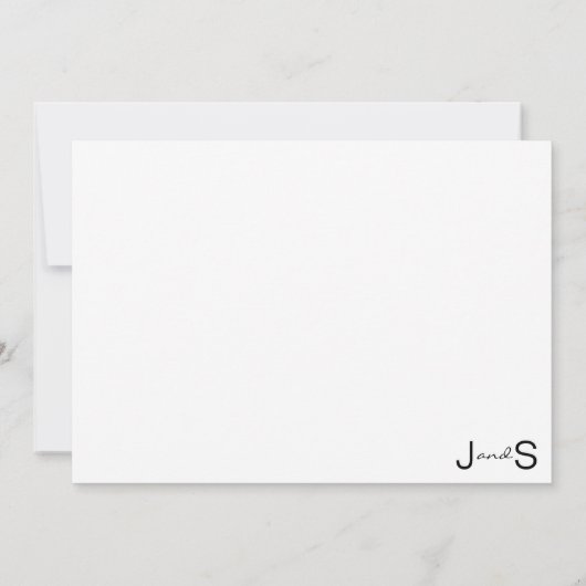 Wedding Uitnodiging Elegant Inks of Gold N Blacks (Achterkant)