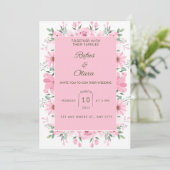 Wedding-uitnodiging. Kaart (Staand voorkant)