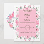 Wedding-uitnodiging. Kaart (Voorkant / Achterkant)