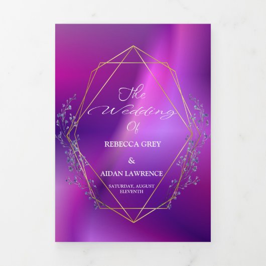 wedding uitnodiging Uitnodiging met drie luiken (Cover)