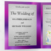 wedding uitnodiging Uitnodiging met drie luiken (Binnenzijde eerst)