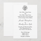 Wedding-uitnodigingen Kaart (Voorkant / Achterkant)