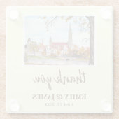 Wedding Ulm Minster Germany Farida Greenfield Glazen Onderzetter (Achterkant)