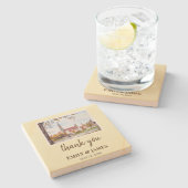 Wedding Ulm Minster Germany Farida Greenfield Stenen Onderzetter (Zijkant)