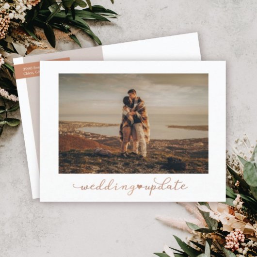Wedding Update Photo Briefkaart