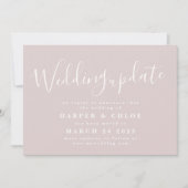 Wedding update Wijziging datum uitstel Save The Date (Voorkant)