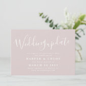 Wedding update Wijziging datum uitstel Save The Date (Staand voorkant)