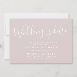 Wedding update Wijziging datum uitstel Save The Date