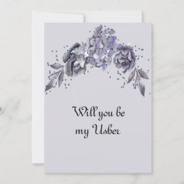 Wedding "Usher"-aanvraag voor een late blauwe reek