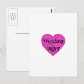 Wedding Usher Briefkaart (Voorkant / Achterkant)