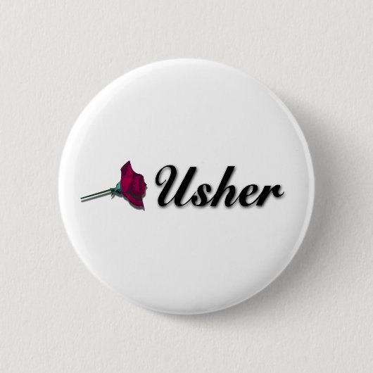 Wedding Usher Button (Voorkant)